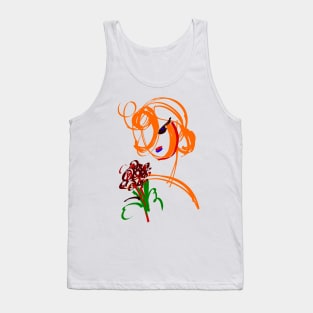 girl with flower Tank Top